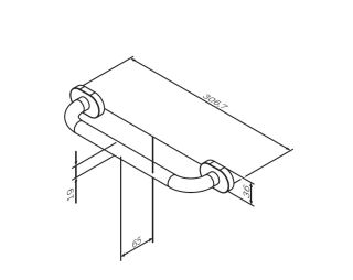 Поручень Am.pm Sense A7432500 30 см